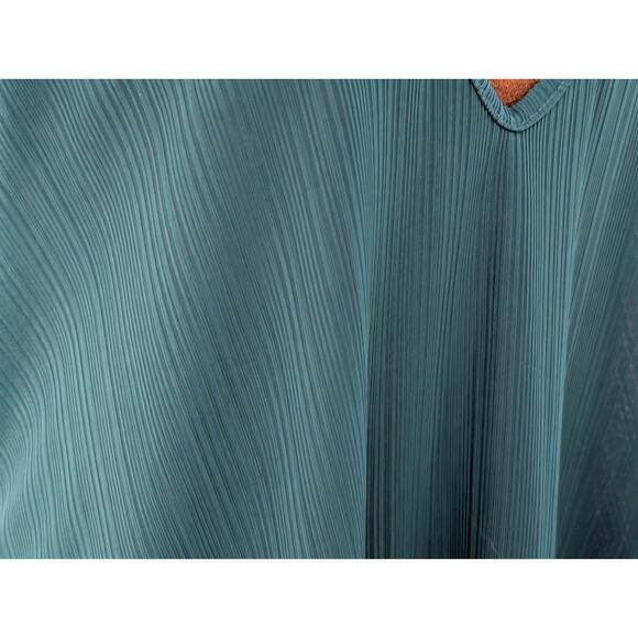 Intimately Free People Teal Ribbed V-Neck Racerback Tank Top Size S/P - Picture 3 of 6